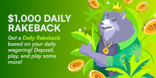 Promotion $1,000 Daily Rakeback